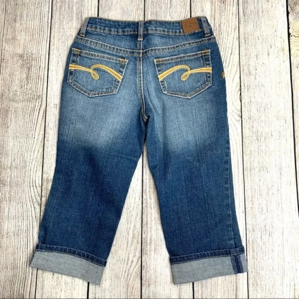 Justice Blue Simply Low Cropped Jeans Size 10R
